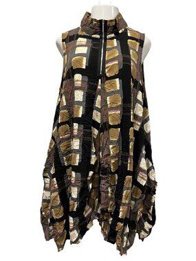 Comfy USA Verona Trapeze Sleeveless Mini Dress, L